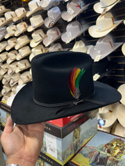 Stetson 6x Rancher Black Cowboy Felt Hat Sinaloa (Copa Alta Falda/Brim 3")