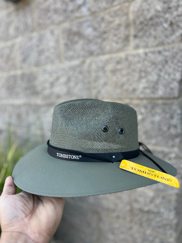 Explorer - Tombstone Straw Hat (Verde Obscuro)