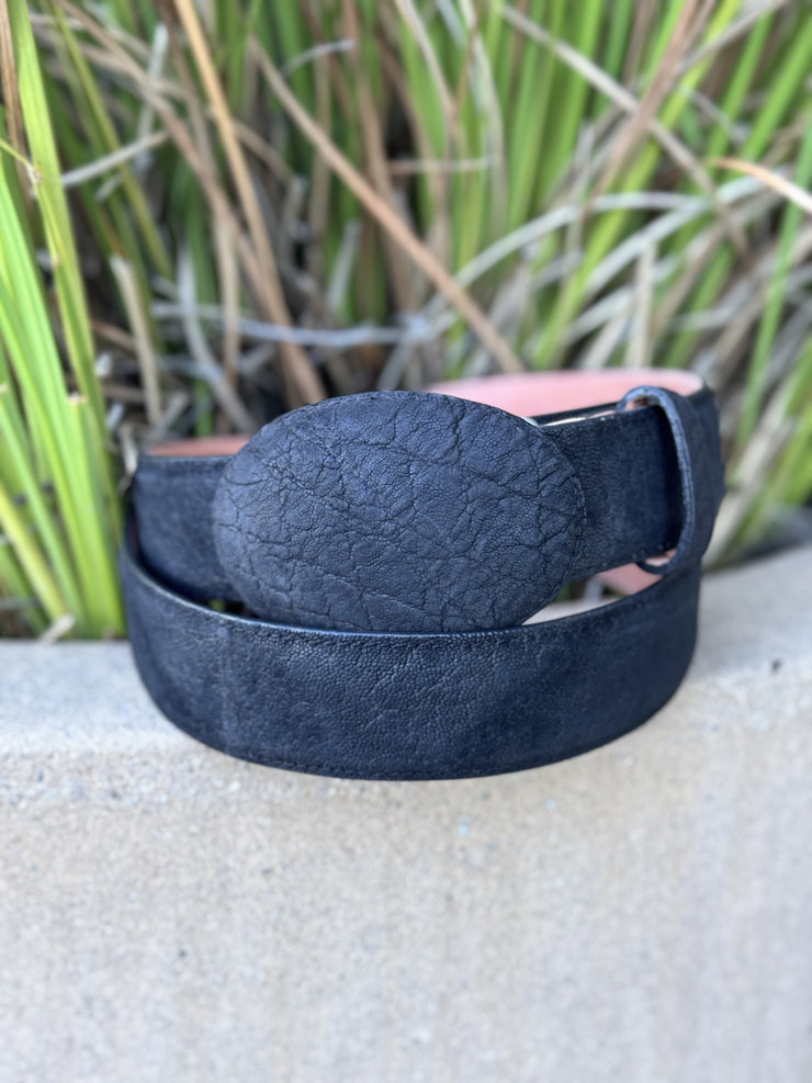 Los Altos Black Elephant Cowboy Belt - Exclusive