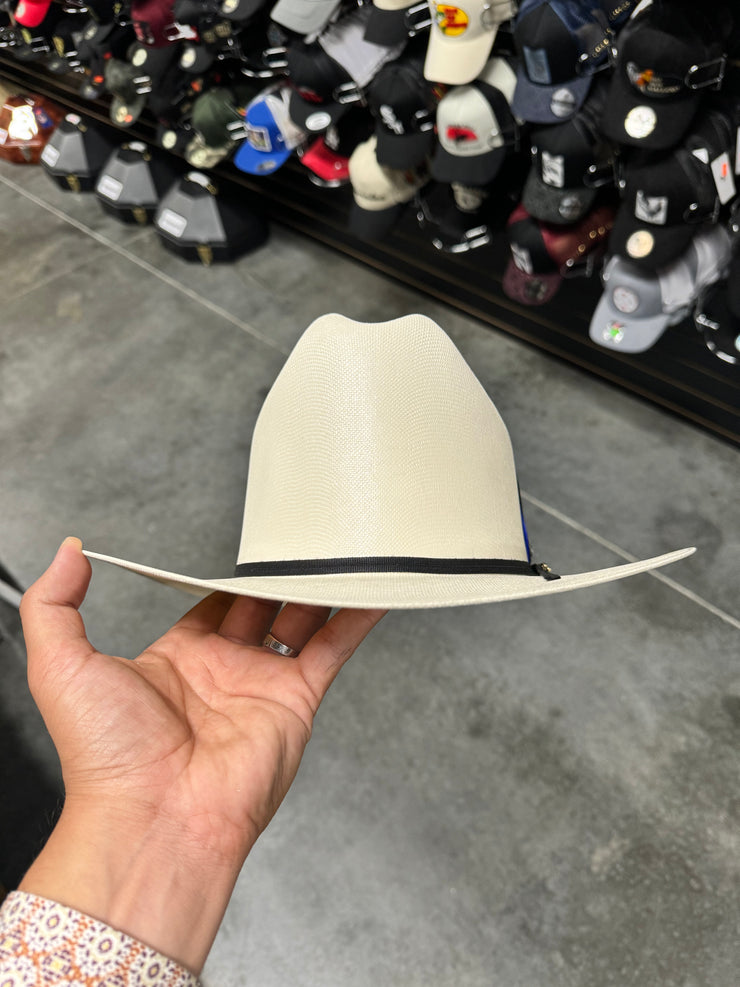 Sombrero 1,000x Copa Alta Falda 3" Marca Morcon (Diamante Azul)