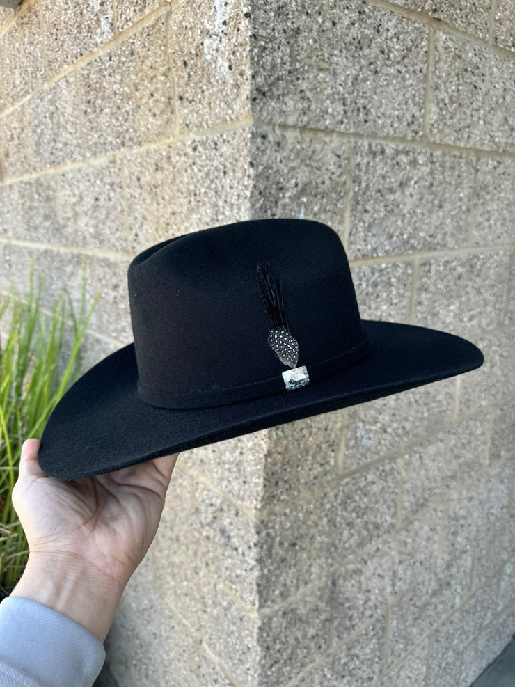 Twinstone 4x Black Felt Hat Horma Sinaloa (Copa Chica Falda/Brim 3.5")