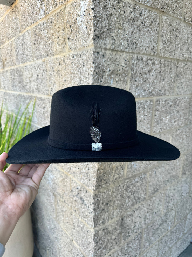 Twinstone 4x Black Felt Hat Horma Sinaloa (Copa Chica Falda/Brim 3.5")