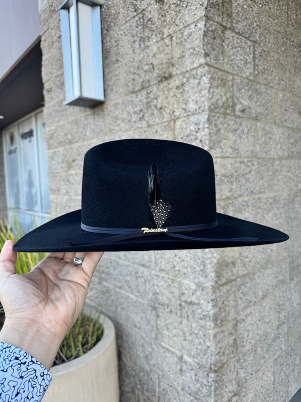 Twinstone 4x BLK Felt Hat Horma Sinaloa (Copa Chica Falda/Brim 3.5") (Diamante)