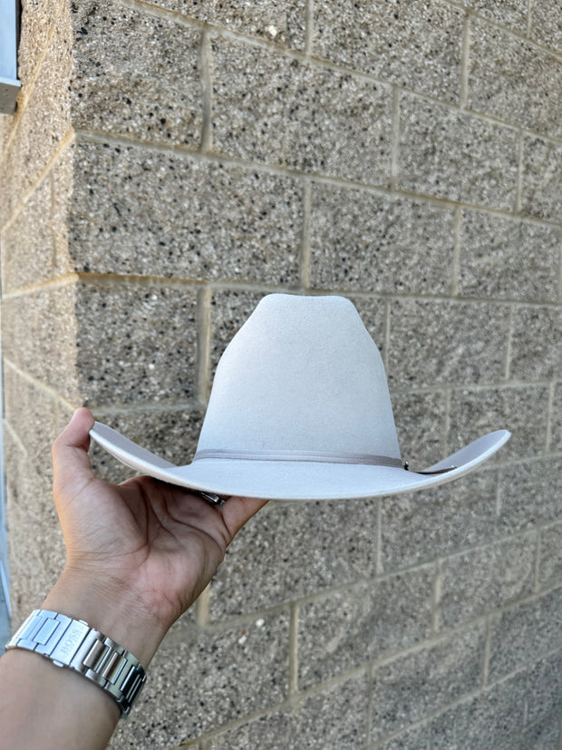 Stetson 6x Rancher Silverbelly Cowboy Felt Hat Sinaloa (Copa Alta Falda/Brim 3.5")