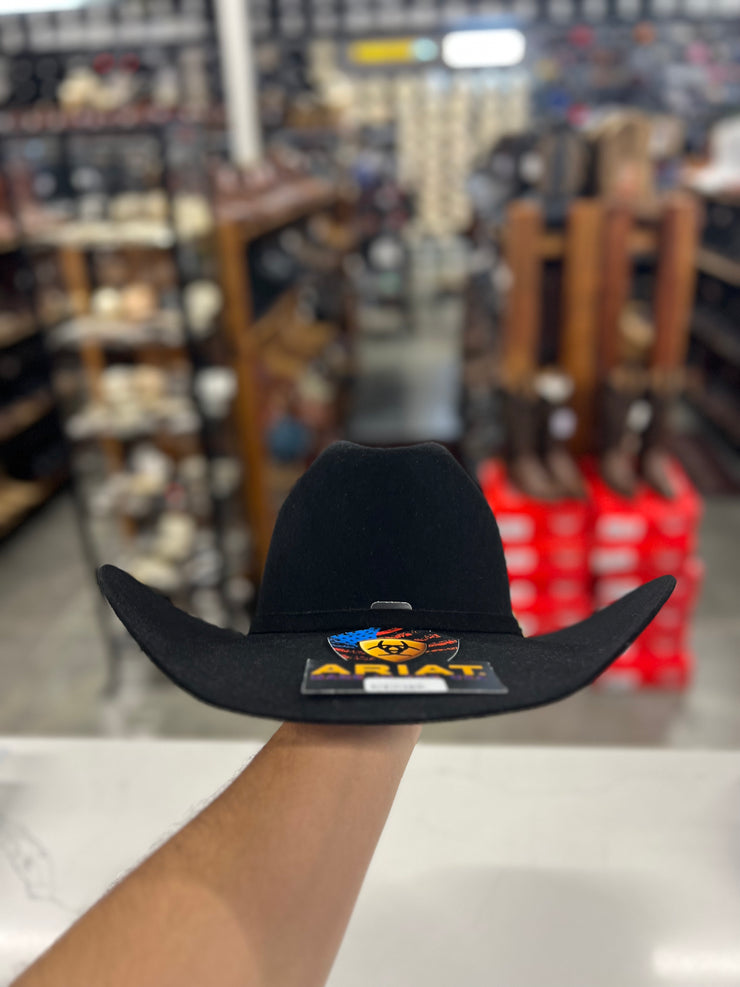 Ariat 10x Black Felt Hat (Brim 4 1/4")