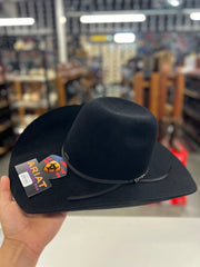 Ariat 6x Black Felt Hat (Brim 4 1/4")