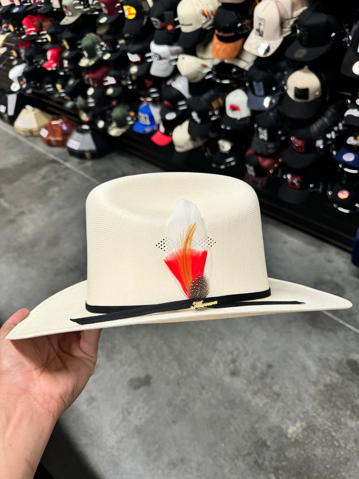 Sombrero 1,000x Copa Alta Falda 3" Marca Morcon (Diamante ROJA)
