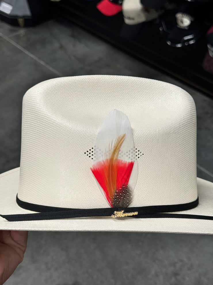 Sombrero 1,000x Copa Alta Falda 3" Marca Morcon (Diamante ROJA)