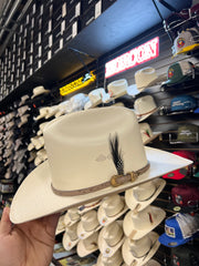 Sombrero 1,000x Copa Alta Falda 3.5" Marca Morcon (Toquilla Avestruz Mink)