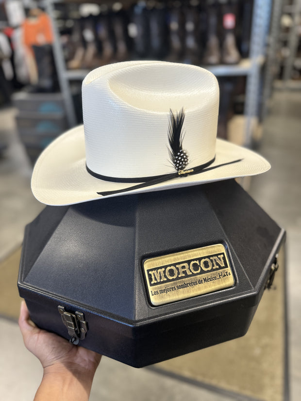 COMBO Sombrero El Patron 500x Copa Alta Falda 3" Marca Morcon (Estilo Vieja Escuela)