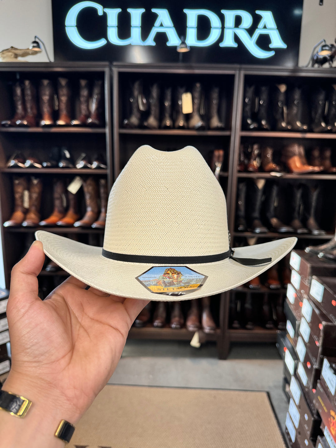 Stetson Rancher 10x Straw Cowboy Hat (Copa Alta Falda 3.5