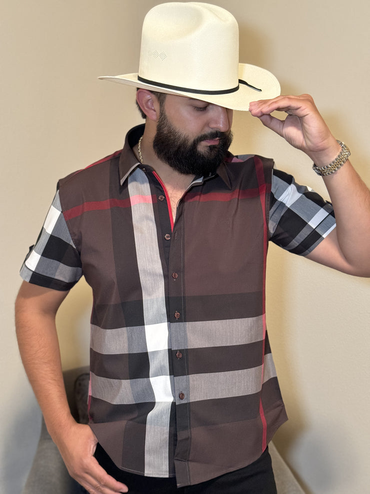 Camisa El Cuadros - Manga Corta (Color 4) SKU: CTSS088