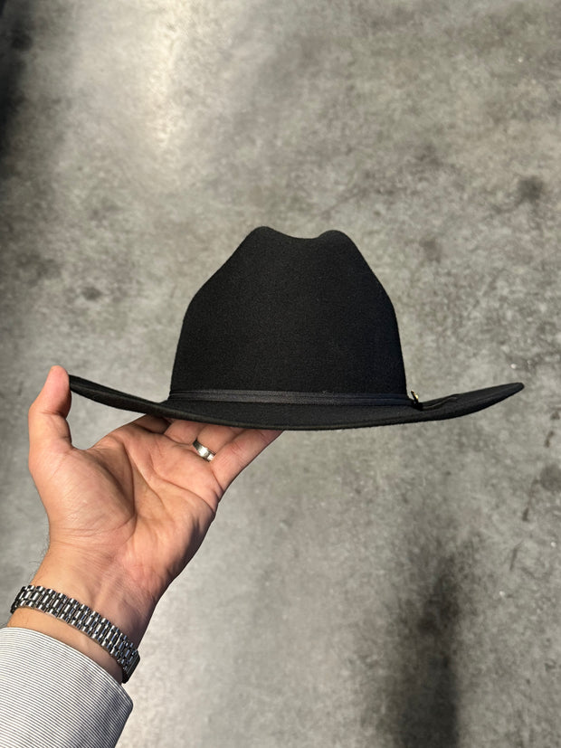 Twinstone 4x BLK Felt Hat Horma Sinaloa (Copa Chica Falda/Brim 3") (Diamante)