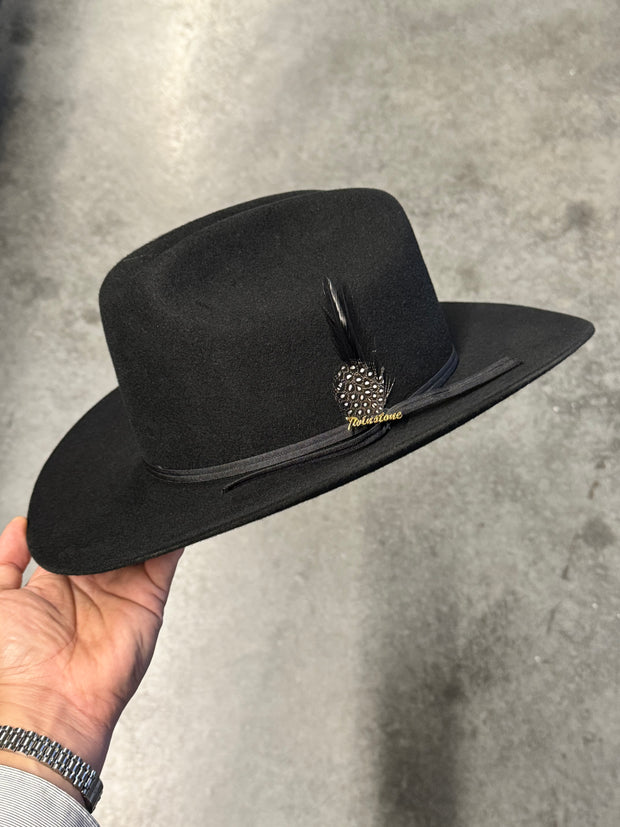 Twinstone 4x BLK Felt Hat Horma Sinaloa (Copa Chica Falda/Brim 3") (Diamante)