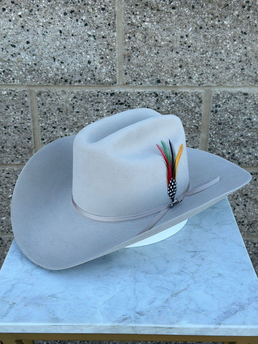 Chapeau Cowboy Stetson Vintage 4x Castor Silverbelly - Cattleman - Taille 7 - USA