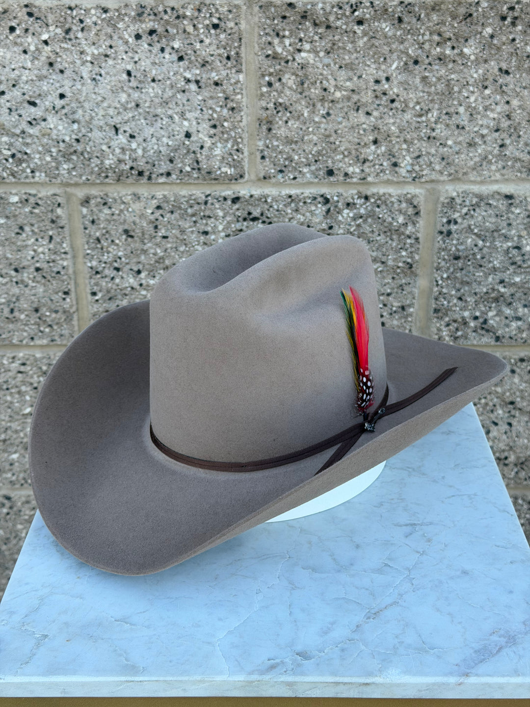 Stetson 6x Rancher Sahara Cowboy Felt Hat (Copa Alta Falda/Brim 4