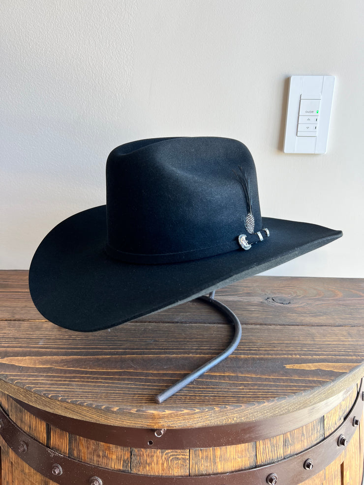 Stetson 10x Shasta Diamante Negro (Copa Chica Falda 3.5")