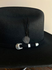 Stetson 10x Shasta Diamante Negro (Copa Chica Falda 3.5")