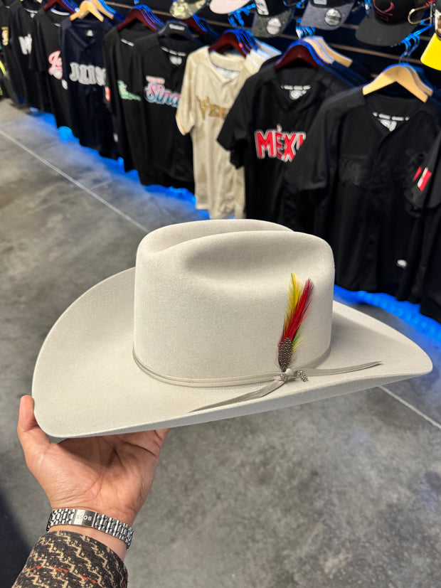 Stetson 6x Spartan Mist Grey Cowboy Felt Hat Sinaloa (Copa Chica Falda/Brim 4")