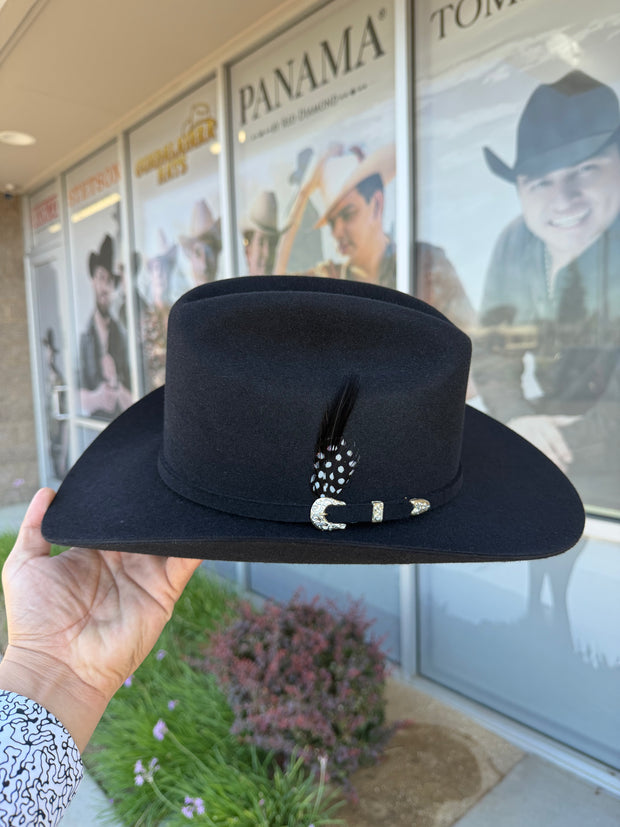 Stetson 6x Palacio Color Negra (Copa Baja 4.5" Falda 3.25")