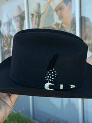 Stetson 6x Palacio Color Negra (Copa Baja 4.5" Falda 3.25")