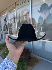 Stetson 6x Palacio Color Negra (Copa Baja 4.5" Falda 3.25")