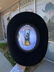 Stetson 6x Palacio Color Negra (Copa Baja 4.5" Falda 3.25")