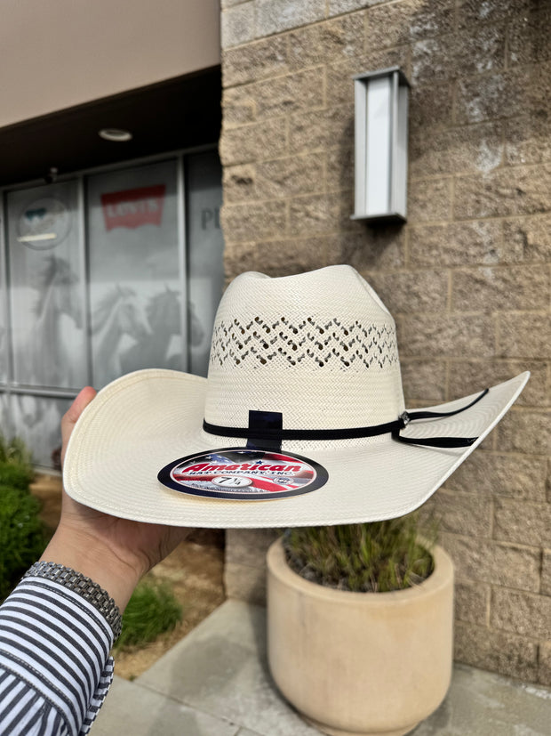 American Hat Co. Straw #5200 Crown: Minnick Brim: 4" CHL Trim: 2 CAHS