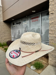 American Hat Co. Straw #6500 Crown: Minnick Brim: 4" CHL Trim: 2 CAHS