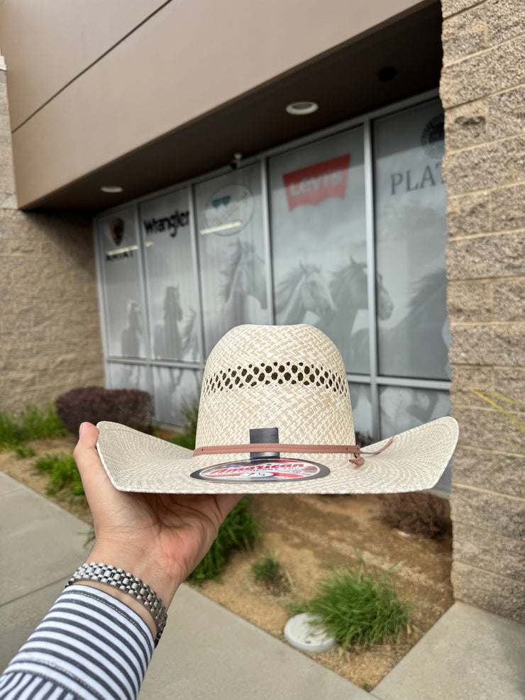 American Hat Co. Straw #6500 Crown: Minnick Brim: 4" CHL Trim: 2 CAHS