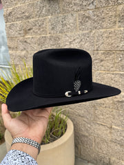 El Cardenal Negro 100x Marca Cuadra Horma Sinaloa - Beaver Fur (FALDA 3.5")