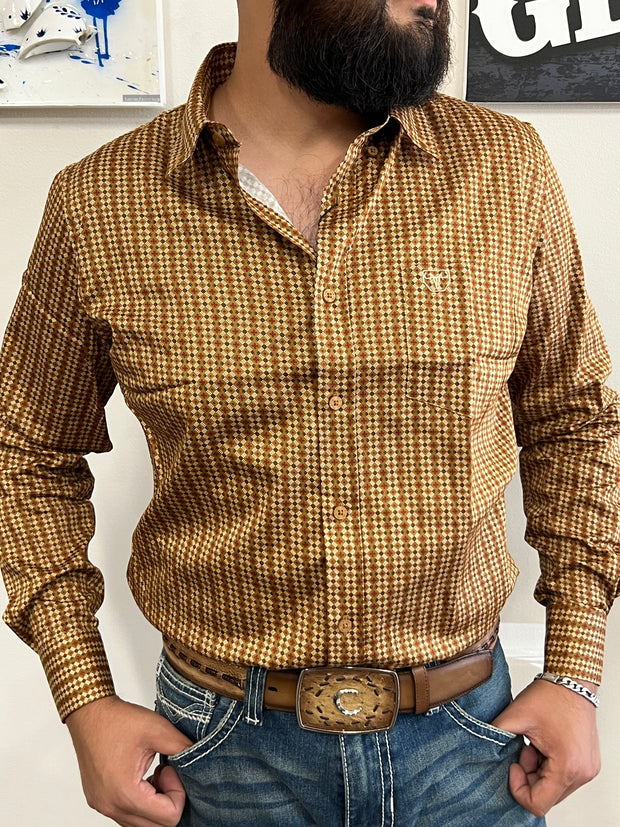 Platini Camisa Vaquera Khaki - CWL8690