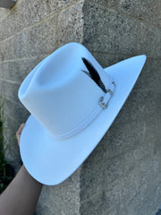 Twinstone 6x Rancher White Felt Hat Horma SINALOA (Copa Alta 5"  Falda/Brim 3.5")