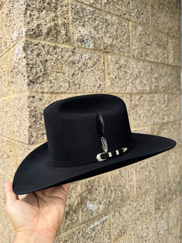 El Juez Negro 300x Marca Cuadra Horma Sinaloa - Beaver Fur (FALDA 3.5")