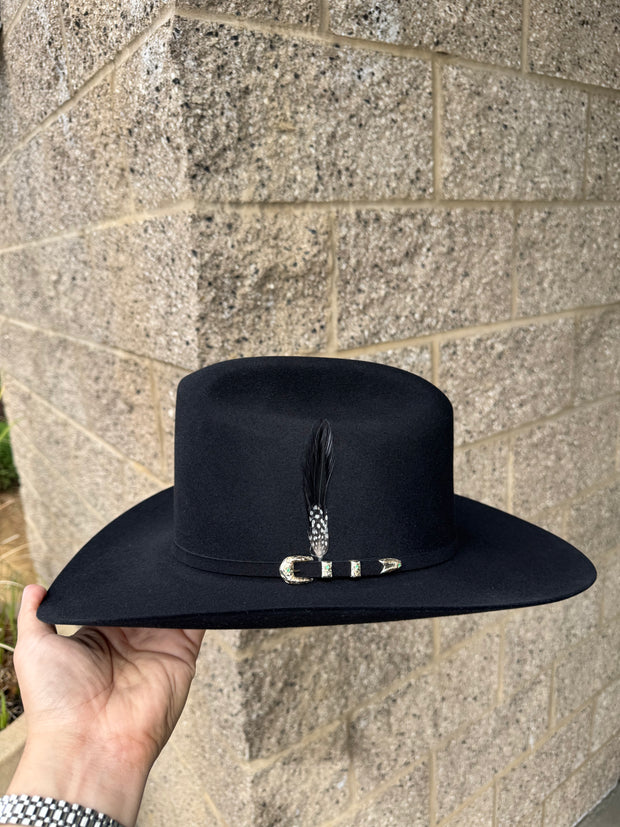 El Juez Negro 300x Marca Cuadra Horma Sinaloa - Beaver Fur (FALDA 3.5")