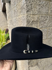 El Juez Negro 300x Marca Cuadra Horma Sinaloa - Beaver Fur (FALDA 3.5")