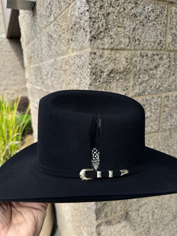 El Juez Negro 300x Marca Cuadra Horma Sinaloa - Beaver Fur (FALDA 3.5")
