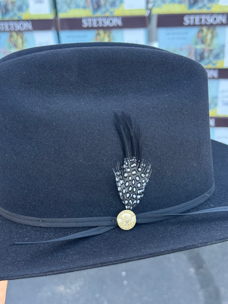 Stetson 6x Rancher Black Cowboy Felt Hat Sinaloa (Copa Alta Falda/Brim 3.5") 160th EDITION