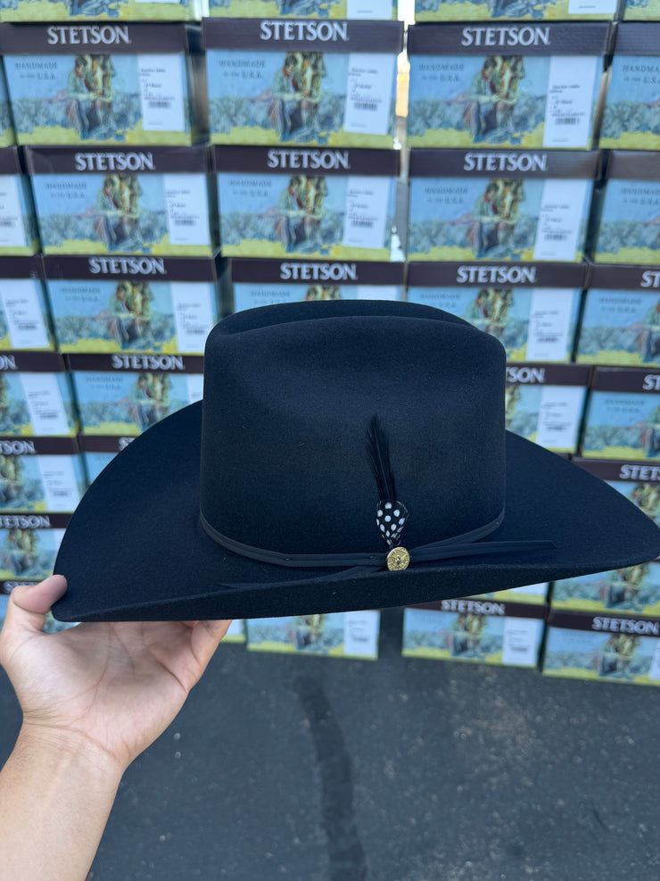 Stetson 6x Rancher Black Cowboy Felt Hat Sinaloa (Copa Alta Falda/Brim 3.5") 160th EDITION