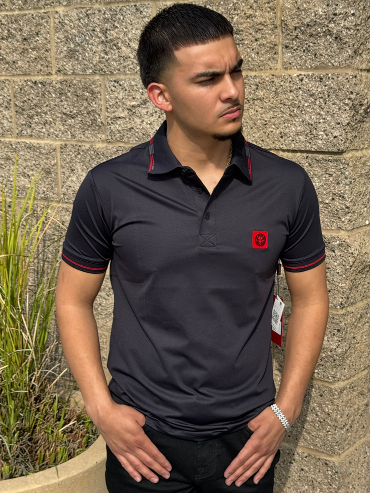 Platini Polo - JPS10437 (BLK) (Stretch)