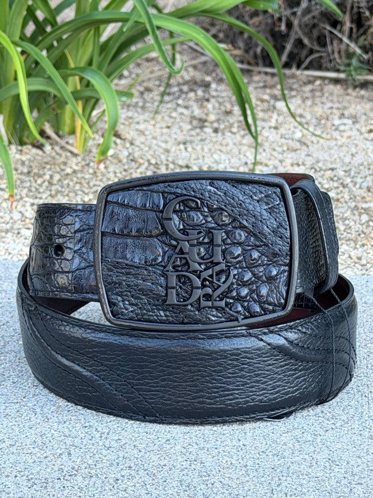 Cuadra Piel de Fuscus Lomo Belly (NEGRO)