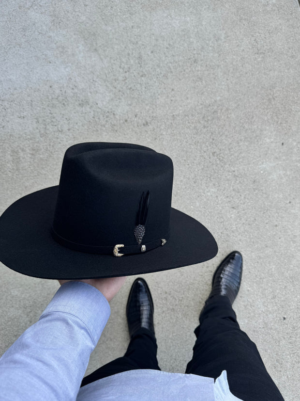 100x El Patron - Guadalajara Hat Black Felt Cowboy Hat (BRIM 3.5")