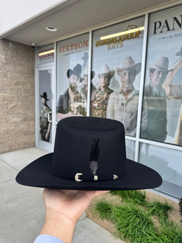 100x El Patron - Guadalajara Hat Black Felt Cowboy Hat (BRIM 3.5")