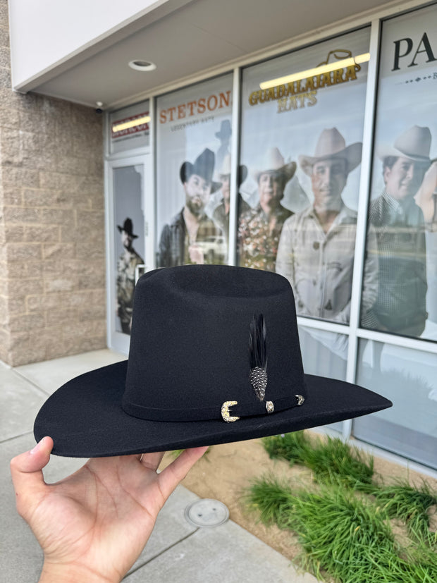 100x El Patron - Guadalajara Hat Black Felt Cowboy Hat (BRIM 3.5")