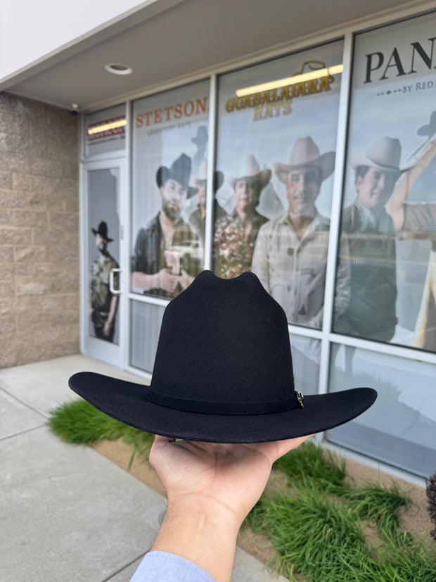 100x El Patron - Guadalajara Hat Black Felt Cowboy Hat (BRIM 3.5")