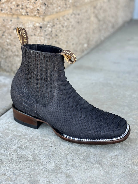 Botin Rodeo Piel Original de Piton - NEGRO – Guadalajara Western Wear