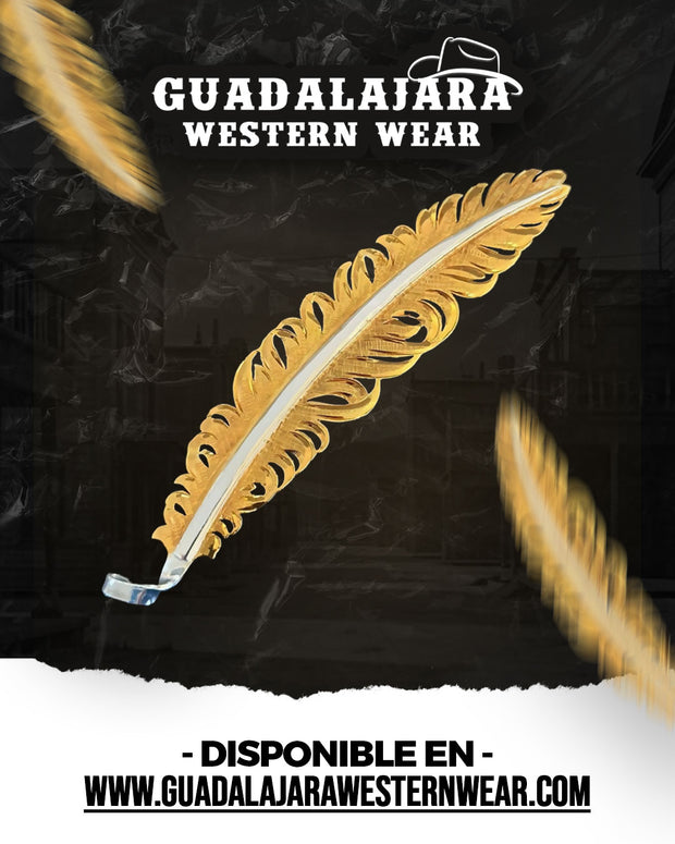 El Patron (Pluma de Acero Inoxidable/Stainless Steel Hat Feather)