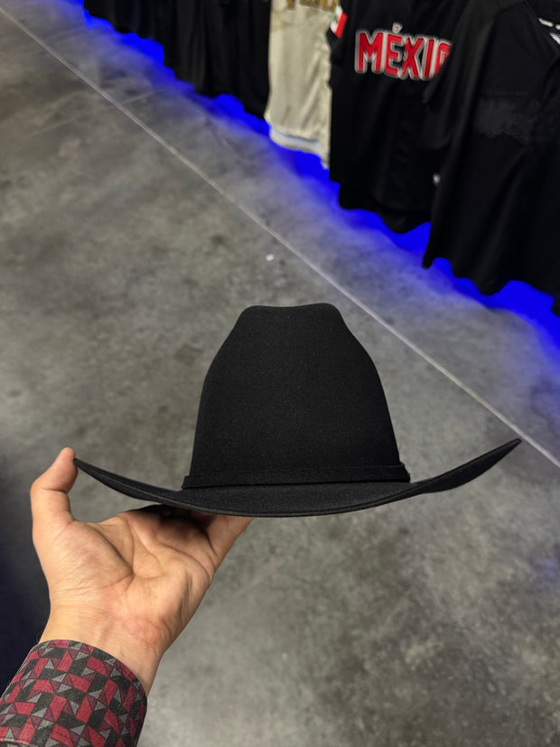Stetson 6x Palacio Color Negra (Copa Alta 5" Falda 3.5")