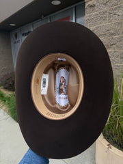 Stetson El Patron Premier 30x Mocha Cowboy Felt Hat (Dark Brown)