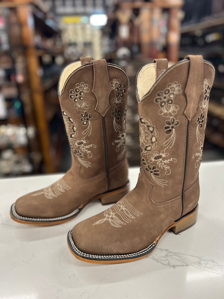 Bota Vaquera para Dama Horma Rodeo Nobuk Camel SKU 430 Guadalajara Western Wear